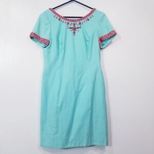 Lilly Pulitzer Beaded Jeweled Rhinestones Sheath Dress